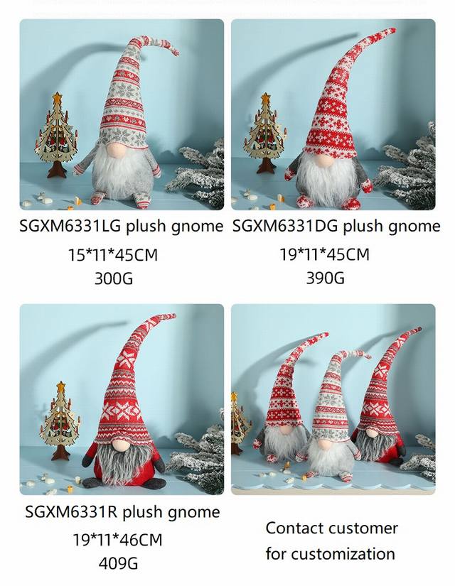 SGXM6331 plush gnomes (4)