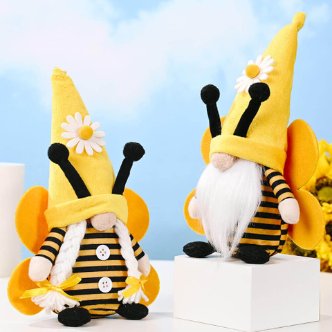 Wholesale Adorable Bee Gnome with Wings And Hat - Perfect for Any Collection
