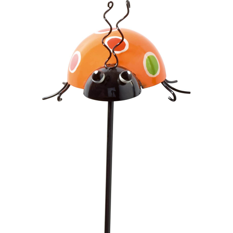 Garden Stakes Metal Decorative Plug Ladybug Cheap Outdoor Decor