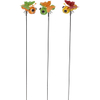 Customized Metal Bee Butterfly Dragonfly Garden Ornaments Yard Art Stakes 