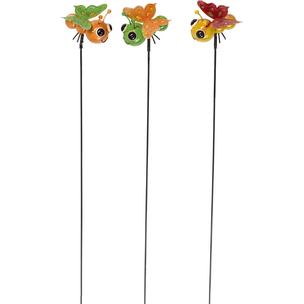 Customized Metal Bee Butterfly Dragonfly Garden Ornaments Yard Art Stakes 