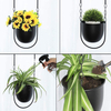 Custom Decorative Outdoor Garden Coloured Small Metal Hydroponics And Glass Flower Pot