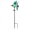 Outdoor Custom Hummingbird Shape Metal Solar Wind Spinner Stake Garden Light For Yard Pathway Lawn Decor