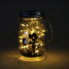 New Frosted Fairy Bottle Lights String Elf Mason Jar Solar Lights For Patio Bedroom Living Room Decor