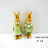 Creative Design Handmade Ceramic Bunny Figurine Art Statues Ornament For Easter Home Decoration Gifts