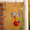 Ladybug Sunflower Welcome Hanging Sign Full Spring Atmosphere Decoration