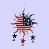 Patriotic Butterfly Wind Chime Indoor And Outer Independence Day Hanging Accessories