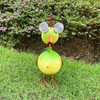 Outdoor Waterproof Led Metal Patio Art Solar Farm Animal Chick Lights For Lawn Backyard Pathway Decor