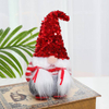 Wholesale Couple Felt Gnomes with Hands in Pockets And Red Knitted Hats And Sequin Hats