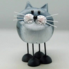 Animal Figurine Metal Cat Sculpture for Garden Decoration