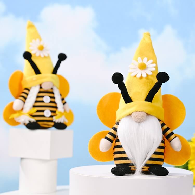 Wholesale Adorable Bee Gnome with Wings And Hat - Perfect for Any Collection