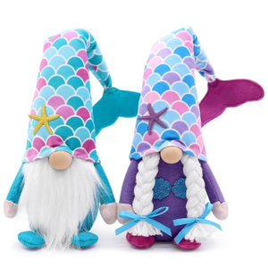 Wholesale Standing Mermaid Rudolph Ocean Theme Home Ornaments Plush Doll