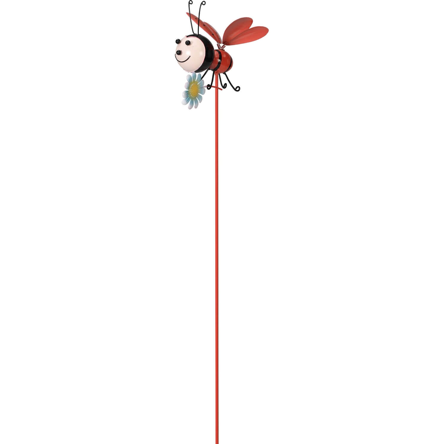 Cute Metal Ladybird Bee Decorative Indoor Plant Metal Garden Stakes Yard Art Decorations