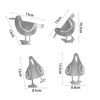 Creative New Metal Natural Silhouette Seagull Fence Garden Ornaments For Outdoor Seaside Aisle Decoration