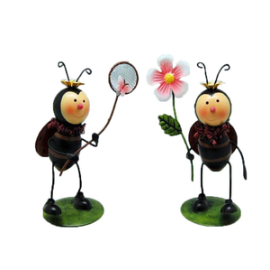 Garden decor ladybug metal garden ornaments wholesale