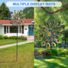 2022 New Custom Made Outdoor 360 Swivel Metal Kinetic Wind Spinner Stake For Yard Lawn Garden Decoration