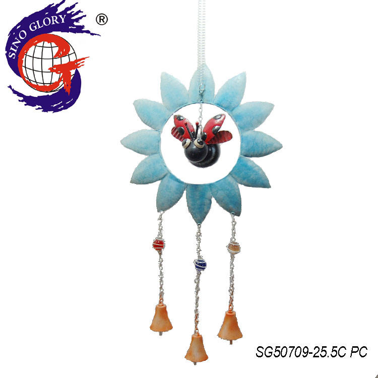 SINO GLORY Metal Craft With Wind Bell Chimes Home Decor