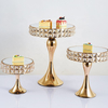 New Crystal Dessert Table Wedding Decorations Revolving Stand Holder Square Cake