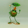 Free Design Unique Frog With Instrument And Book Ornament Metal Christmas Ornaments