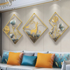 Sofa Background Wall Pendant Living Room Bedroom Triple Wrought Iron Porch Decoration Gold Wall Decor