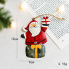 New Hot Cute Metal Christmas Snowman Old Man Elk Hanging Decoration For Holiday Home Gift