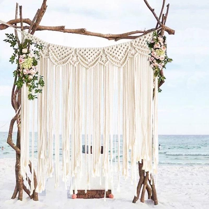 Nordic Decorative Woven Tapestry Hand-Woven Home Decoration Wall Bohemian Event Bohemian Wedding Backdrops