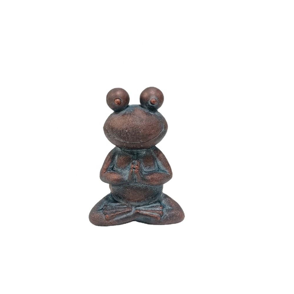 Creative Dark Colors Fun Personalized Resin Frog Statue Collection Ornaments For Home Office Desk Decoration