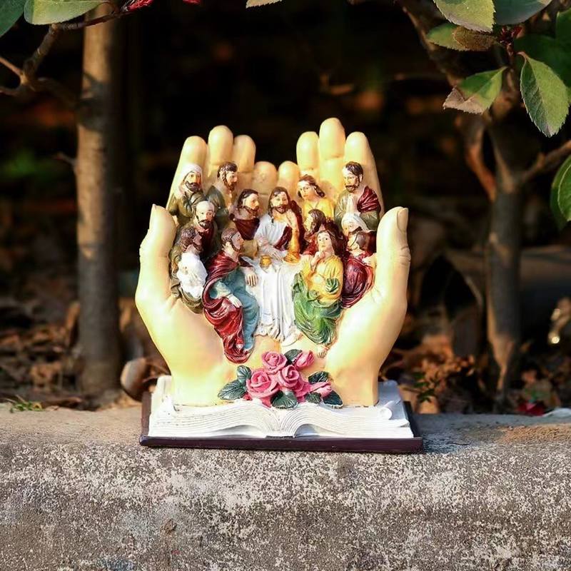 Jesus And The 12 Disciples Religious Statue The Last Supper Scene Christian Catholic Prayer Figurine Decor