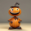 Halloween Pumpkin Man Ornament Gifts Resin pumpkin figurines