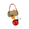 Ladybug Sunflower Welcome Hanging Sign Full Spring Atmosphere Decoration