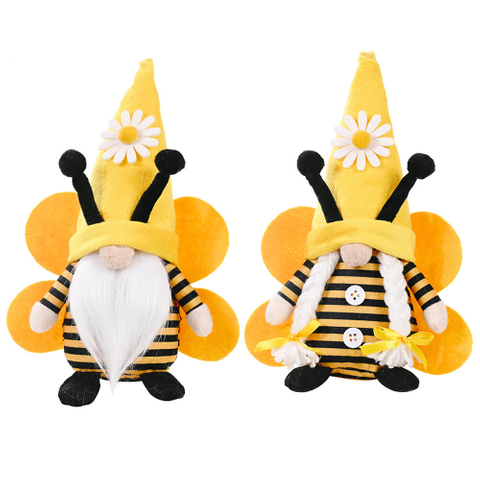 Wholesale Adorable Bee Gnome with Wings And Hat - Perfect for Any Collection