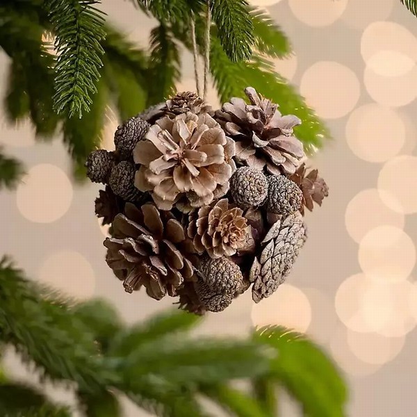 pinecone ball hanging