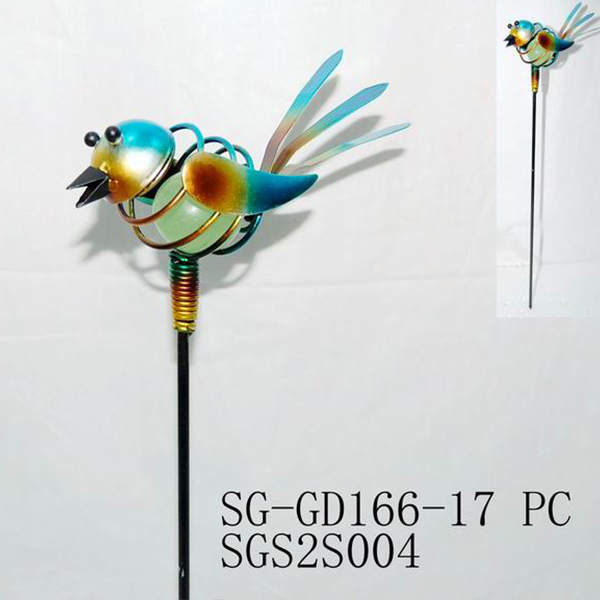 Metal Glow in The Dark Hummingbird Stake