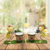 Amazon Hot Selling Hotel Office Home Cute Bee Meal With Garden Tools Plant Pots Wholesale