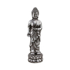 Antique Sliver Standing Small Buddha Statue Home Decor