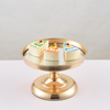 High End Iron Art Metal Gold Cake Stand Tray Supporting Party Snack Dessert Fruit Plate