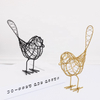 Indoor Cute Home Decor Small Animal Statues Handicraft Metal Bird Decorative For Living Room Bedroom Garden