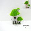 Outdoor Custom Miniature Resin Mushroom House Statue For Backyard Halloween Fairy Garden Accessories Decor