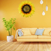 Outdoor Autumn Metal Yellow Sunflower 3D Flowers Wall Art Decor For Bedroom Living Room Bathroom Kitchen