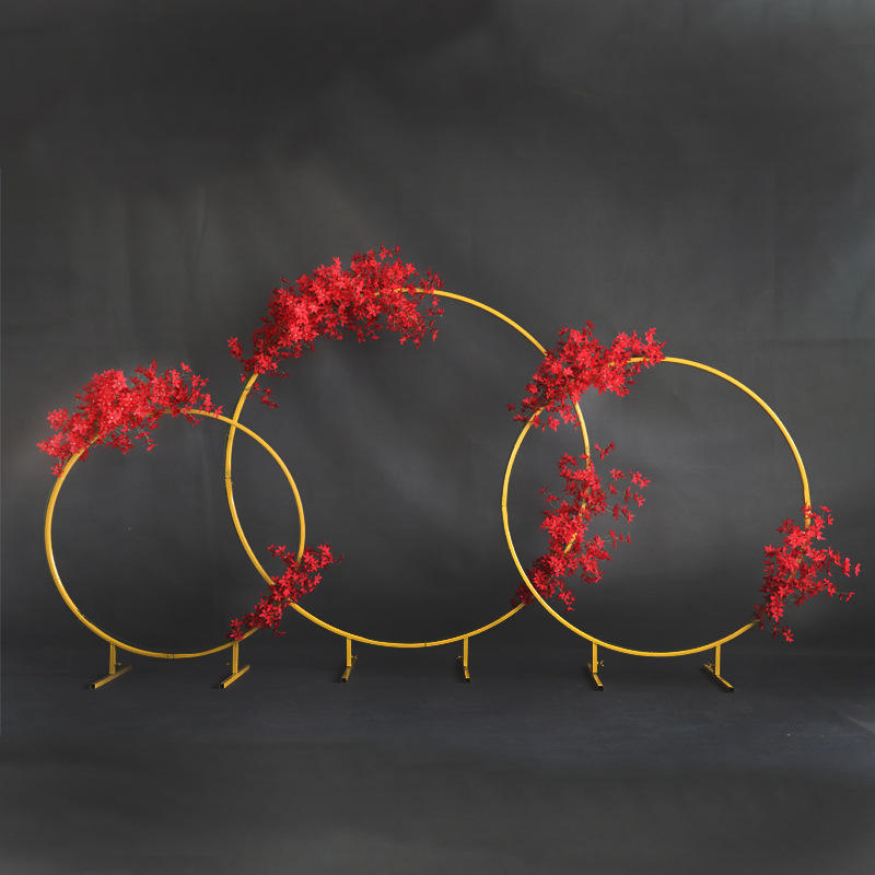 Background Wall Flower Road Props Wedding Floral Wrought Iron Decoration Shelf Metal Backdrop Birthday