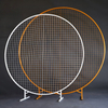 Wrought Iron Circular Screen Wedding Stage Grid Backdrop For Birthday Party