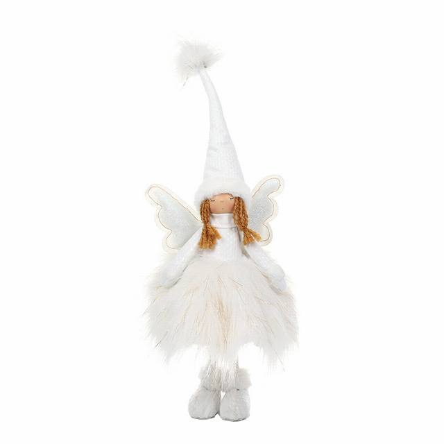 Custom Christmas Lighting Fairy Angel Decorations Plush Girl Dolls 