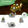 Decorate Your Outdoor Space with Solar-Powered Turtle Statues Unique Succulent LED Light Lawn Ornament for Patio Balcony Yard