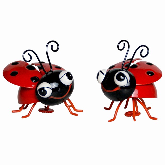 Small Metal Bee And Ladybird Decorations Magnet Ornaments Crafts Home Gifts