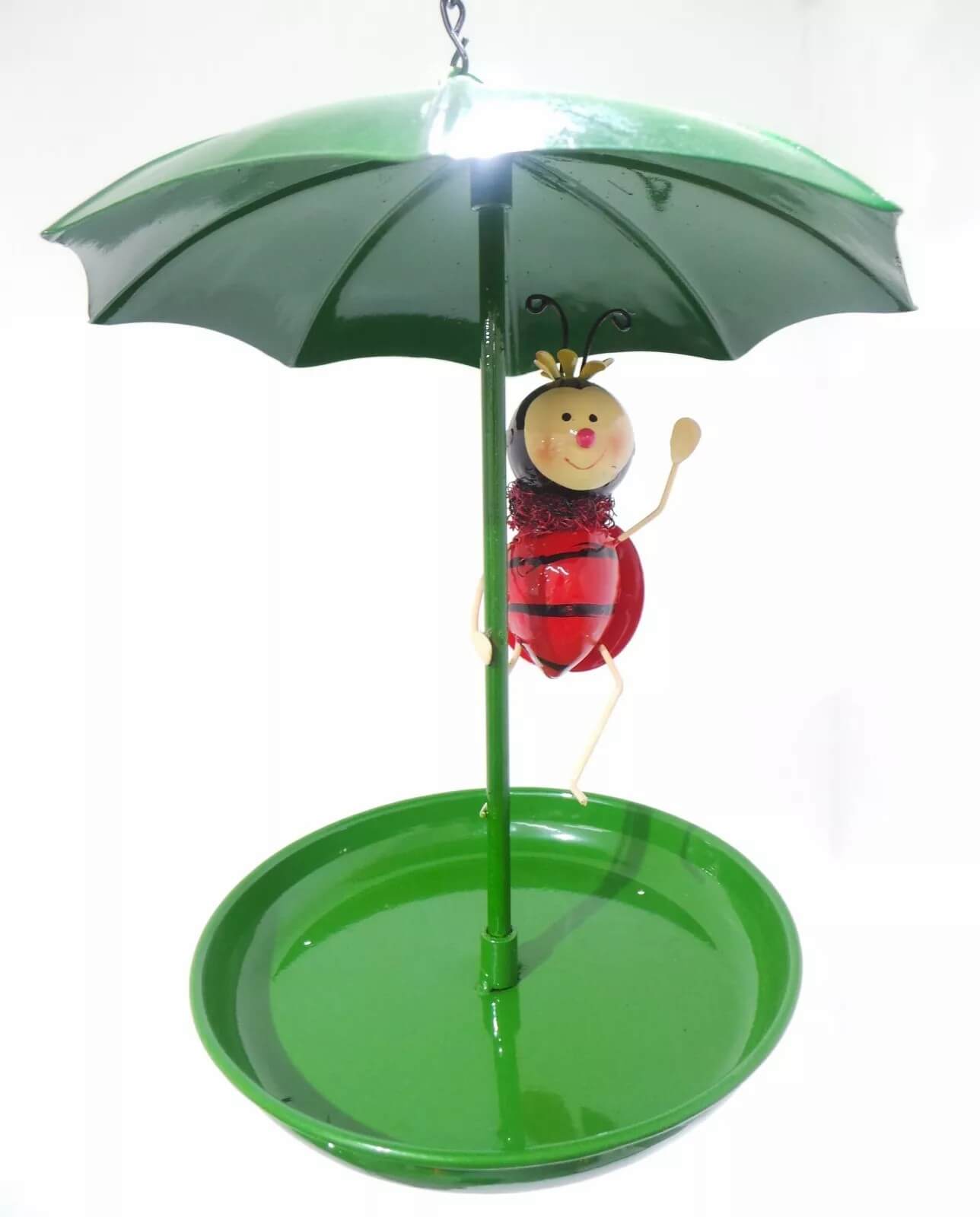 Wholesale Metal Hanging Decorative Ladybug Grasshopper Umbrella Cheap Best Hopper Bird Feeders