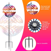 Unique Magical Outdoor Metal 360 Degrees Art Wind Spinner Stake For Courtyard Lawn Garden Christmas Decoration