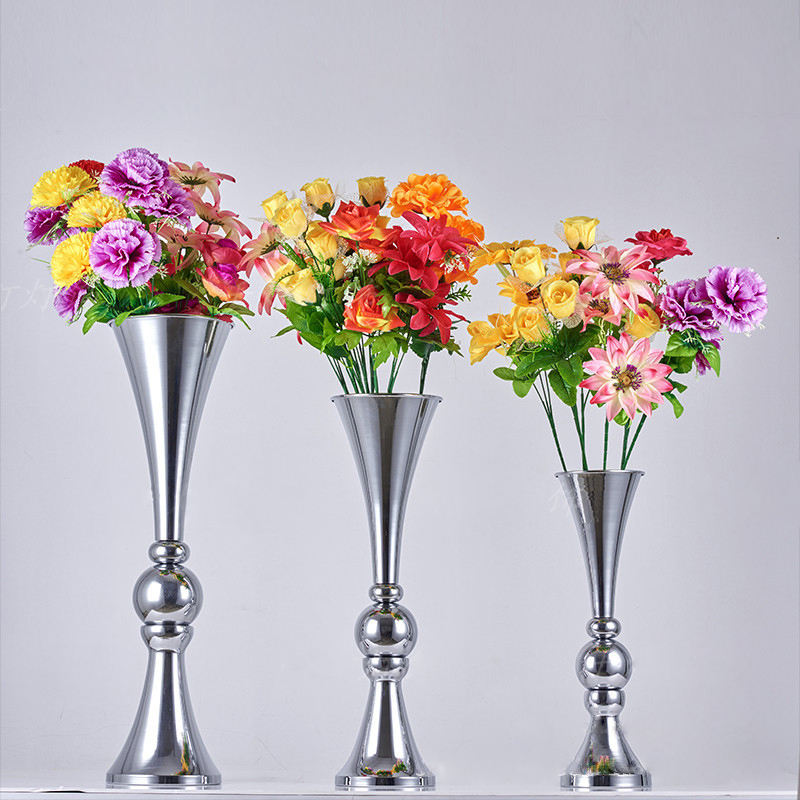 Wedding Table Vase Wedding Decoration Centerpieces Table Metal Trumpet