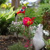 Outdoor Yard Art Metal Garden Statues And Sculptures Standing Bird Lawn Ornaments For Patio Backyard Pond Decorations