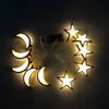 Muslim Eid Mubarak Decorative String Of Lights Led Star Moon Ramadan Festival Ramadan Lantern For Kids