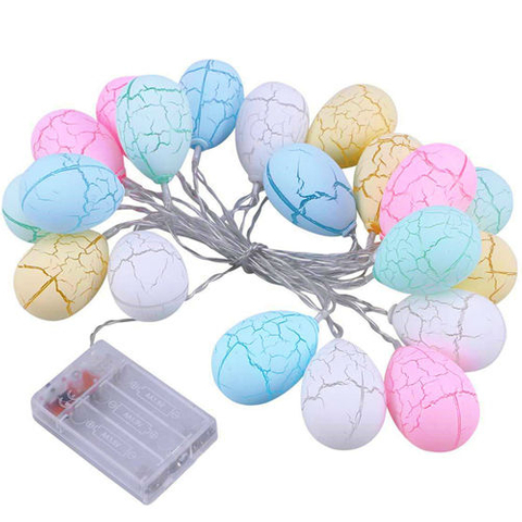 Home Decor Battery Powered Bunny Led Easter Eggs Fairy String Lights For Yard Party Classroom Kids Gifts